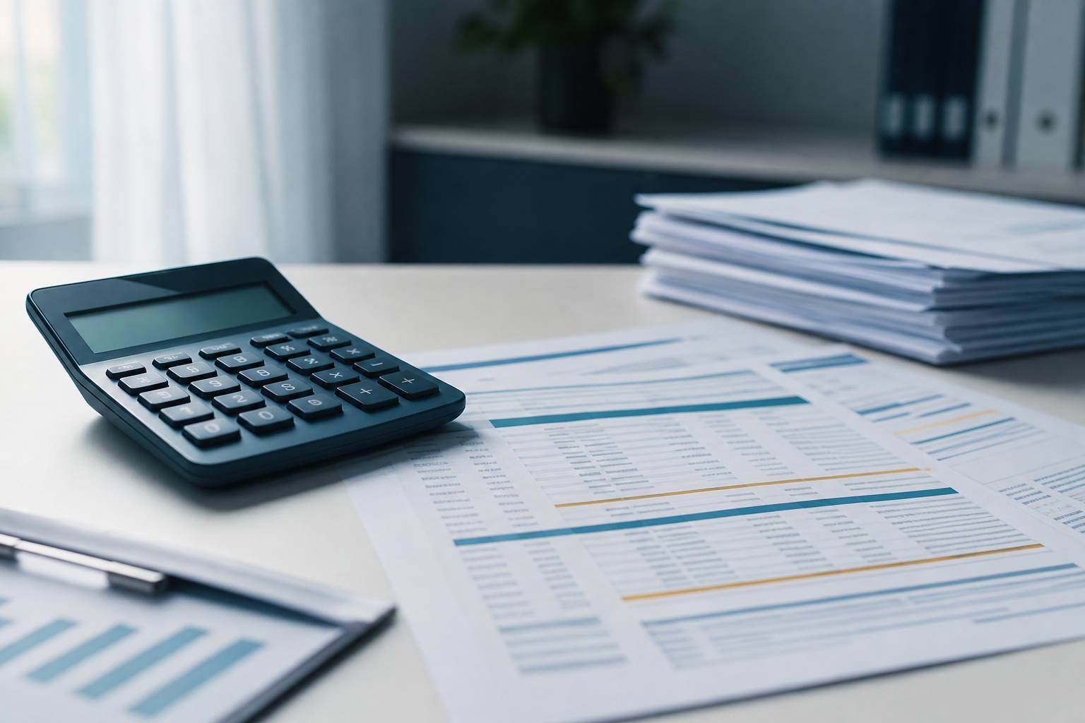 Documents bancaires avec analyse détaillée des frais accessoires de prêt