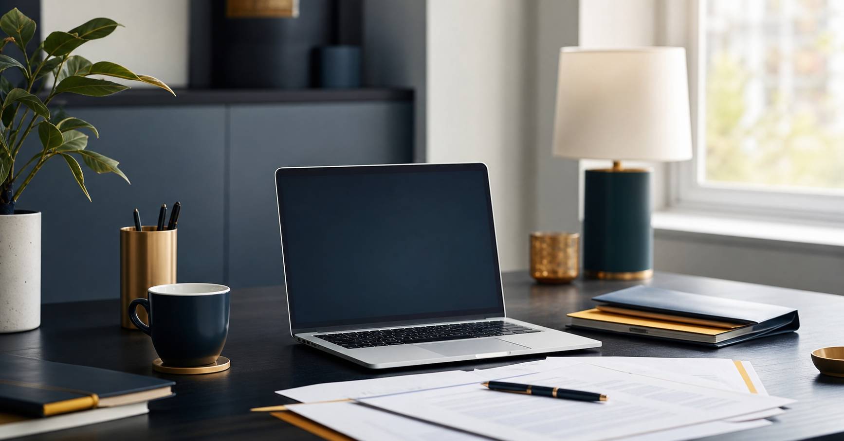 Solutions de prêt sans justificatif de revenus sur bureau professionnel